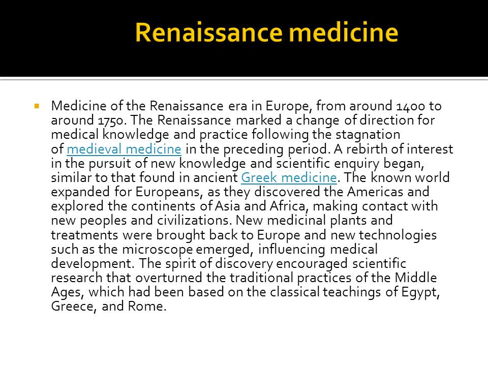 Plagues and Sicknesses in the Renaissance